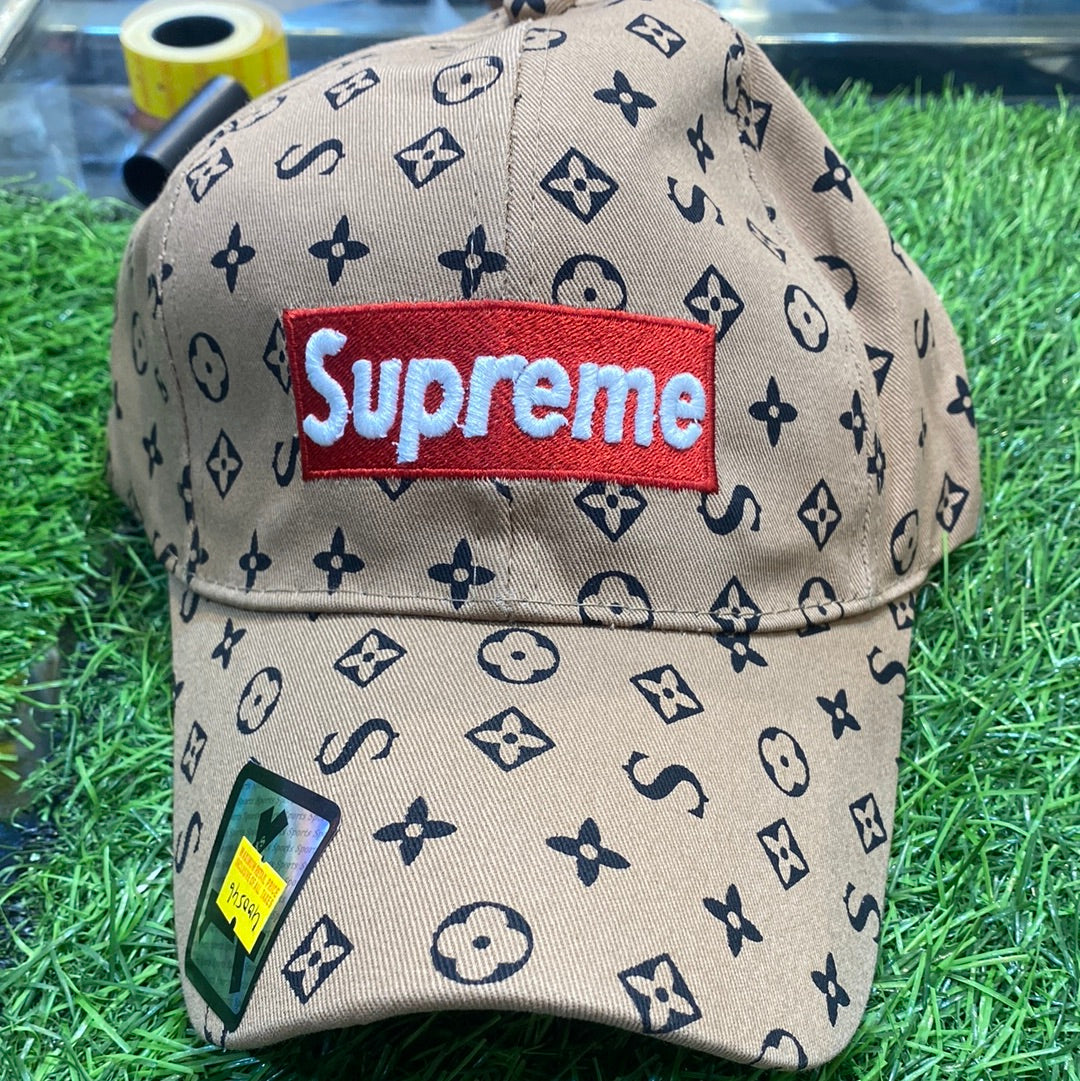 Beige Colour Sup Pus  Printed Cap