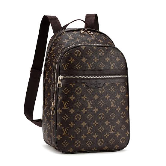 Vl UOL Brown Colour Monogram Design Premium Quality Backpack