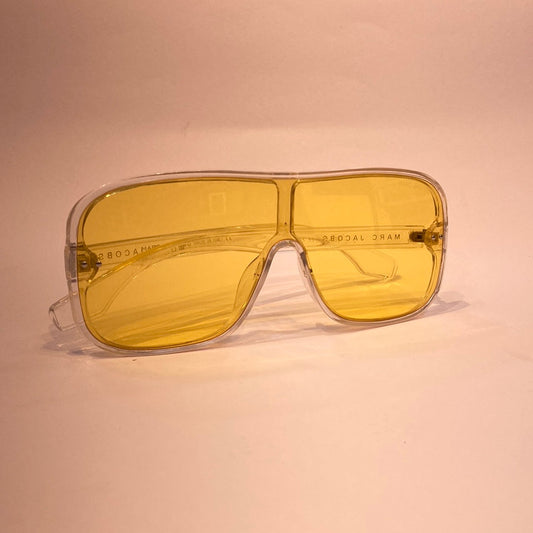 Ram Glossy Transparent Frame Yellow Shade Sunglass 190553 22-135