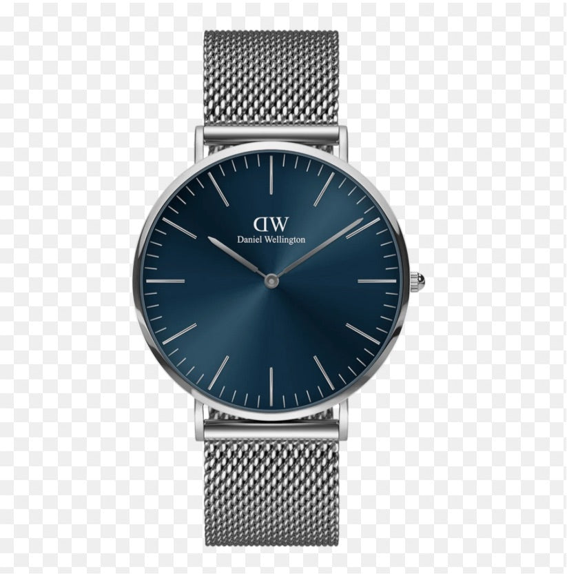 Wd Grey Chain Silver Ring Blue Dial Formal Men Watch 901381