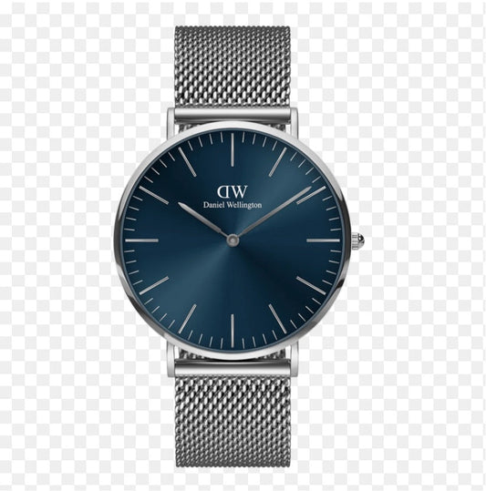Wd Grey Chain Silver Ring Blue Dial Formal Men Watch 901381