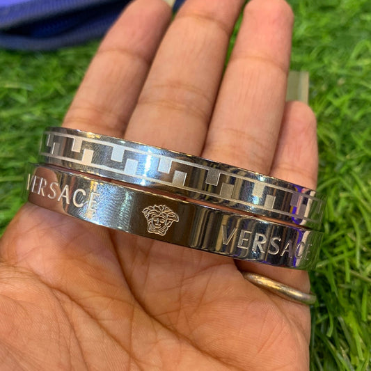 Rev Silver Unisex Kada (Bracelet) for men 130022