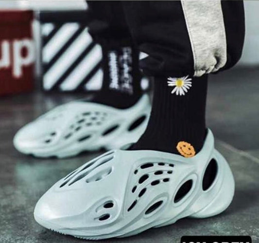 Grey 2021 New Summer Jelly Men Garden Clog Water Sliders Shoes Crocs 03082023