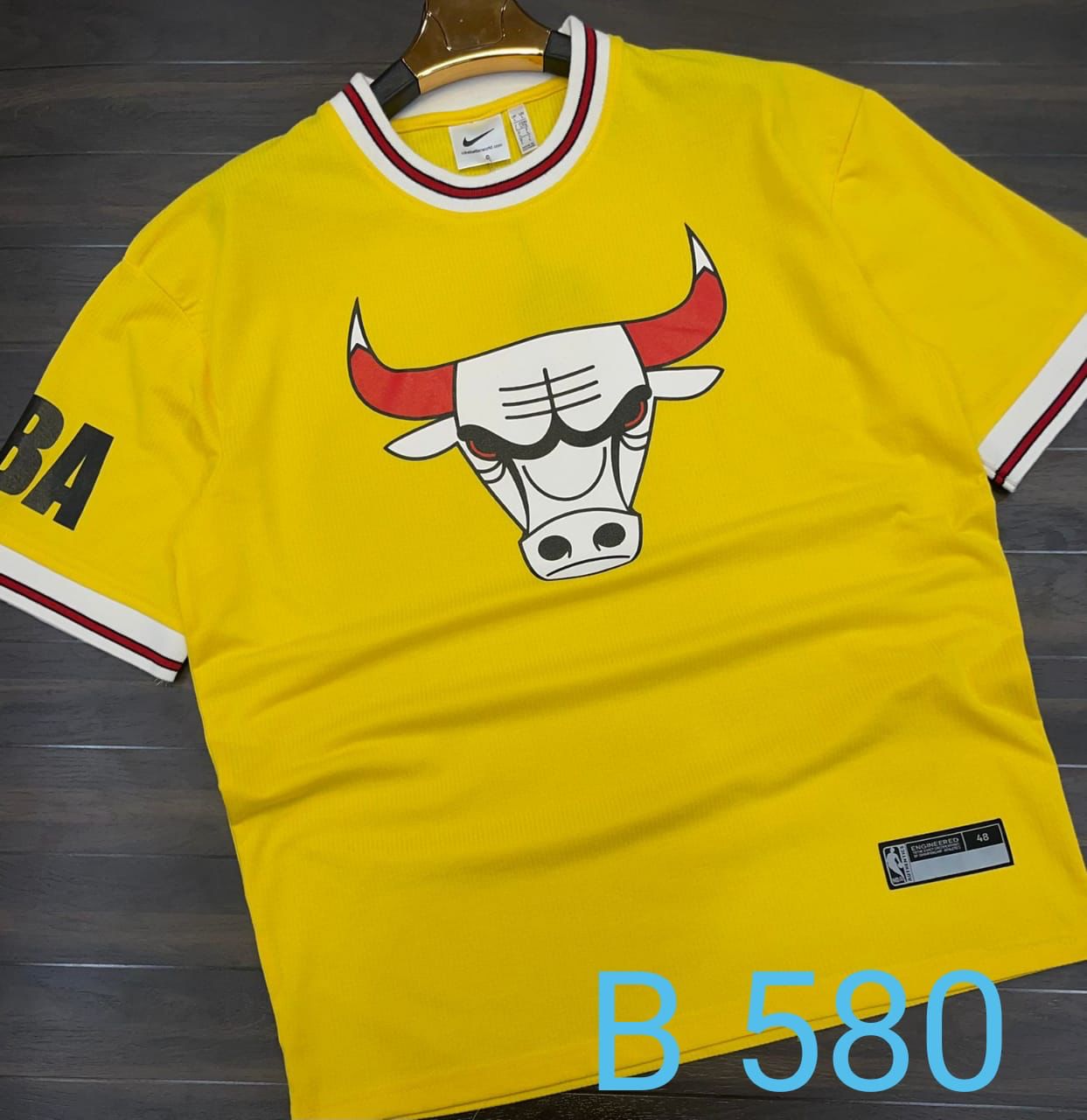 Black Colour NBA Kin Nik Drop-Shoulder T-Shirt
