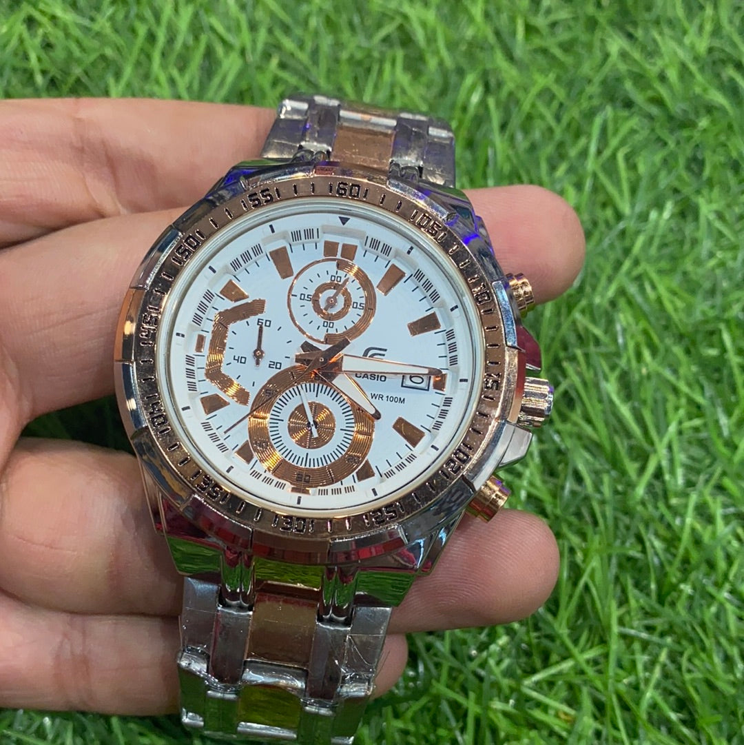 Ide Silver Copper Chain White Copper Men Watch  400528