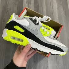 White Grey Neon Black Sports Sneakers 0881103