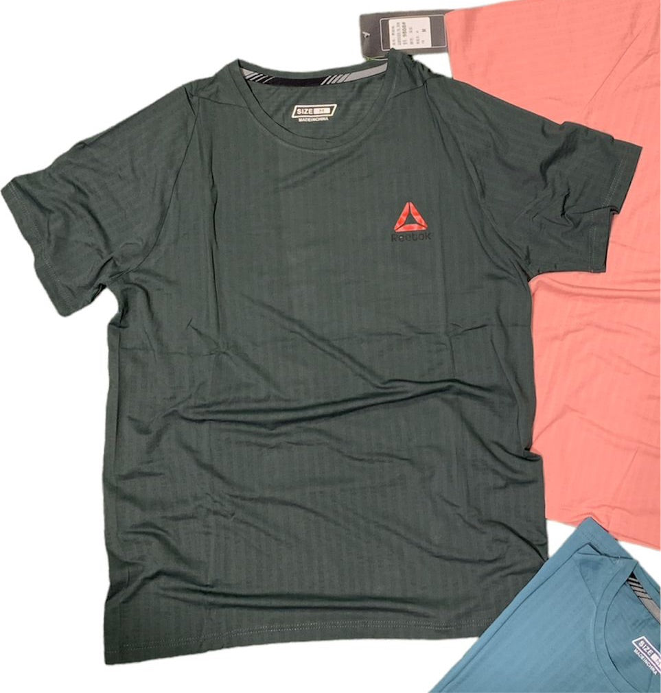 EER Green Grey Colour Imported China Half Sleeve Sports Ware Imported  TShirt 108640