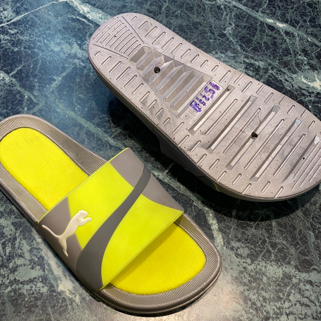 Grey Neon Slipper (15118)