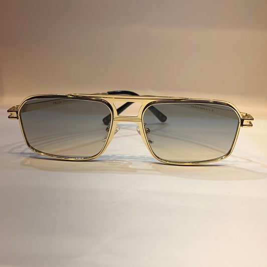 ARP Gold Frame Blue Shade Unisex Sunglass 2A569 40 13-136