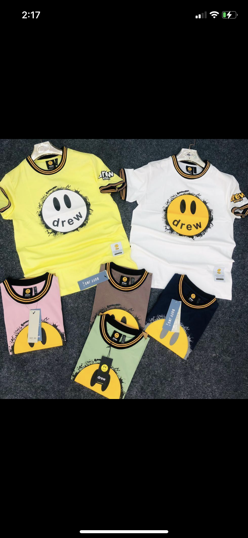 Neon Yellow Colour Drew  TShirt 110195