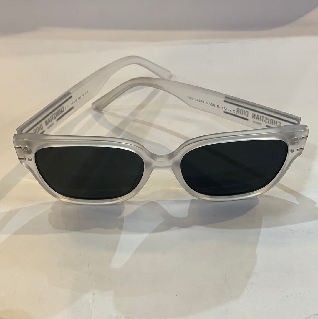 OID Matte Transperent Frame Black shade sunglass S7F 58 18 145