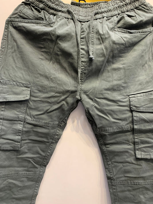 Blank Stitch Dark Grey  Colour With 6 Pocket Jogger Style Cargo 1105018