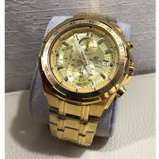 IDE Gold Chain Gold Dial Men Watch Chronograph Working Men Watch