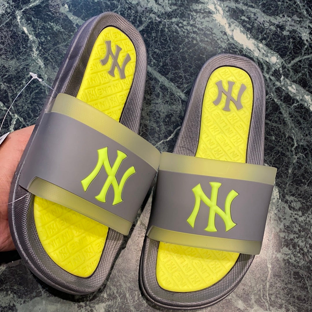 Neon grey slippers