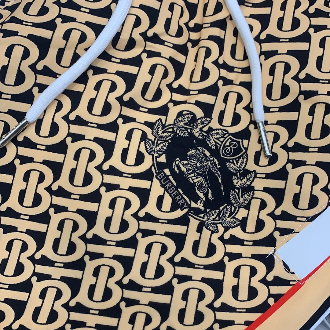 RUB Fashion Glassic Yellow Black Colour with Yellow RUB Monogram Print with Premium stuff Shorts 5090