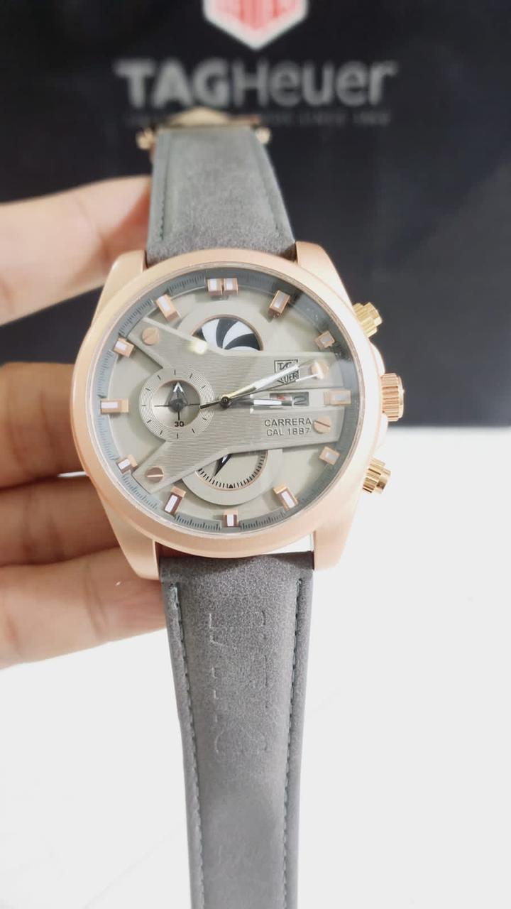 Gat Gray Strap Copper Ring Man Watch