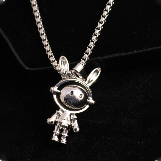 Sliver Babby Beanie Pendant Necklace Chain 50275