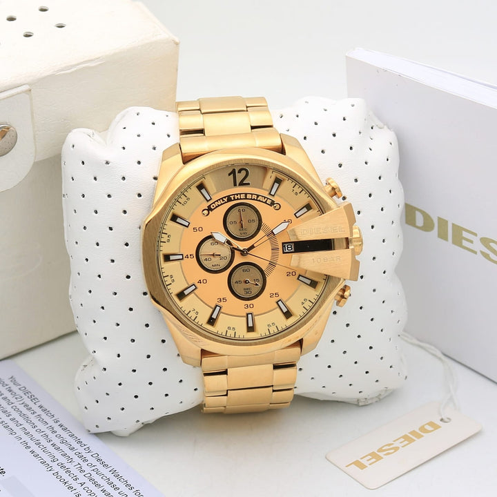 Gold Chain Gold  Dial Watch For Men