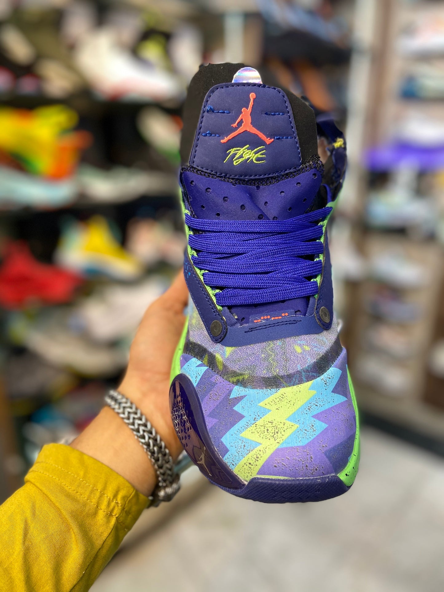 Purple Colour Basketball Long Ankle Sports Shoes 1492001
