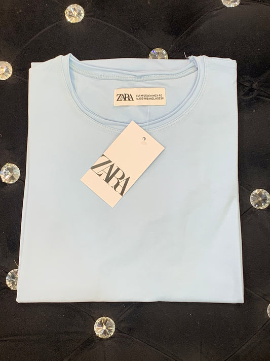 RAZ Blue Colour Lycra Cotton Plain TShirt 4262709