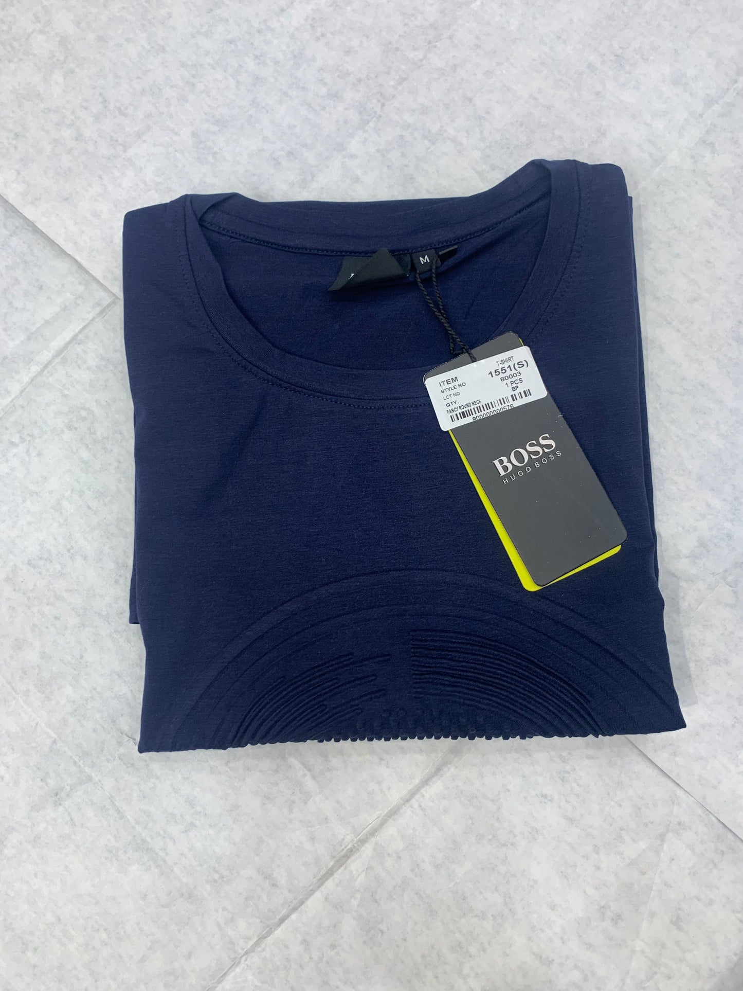 GUH SOB  Navy Blue Colour With Front Sob Print Lycra Fabric Tshirt 50156