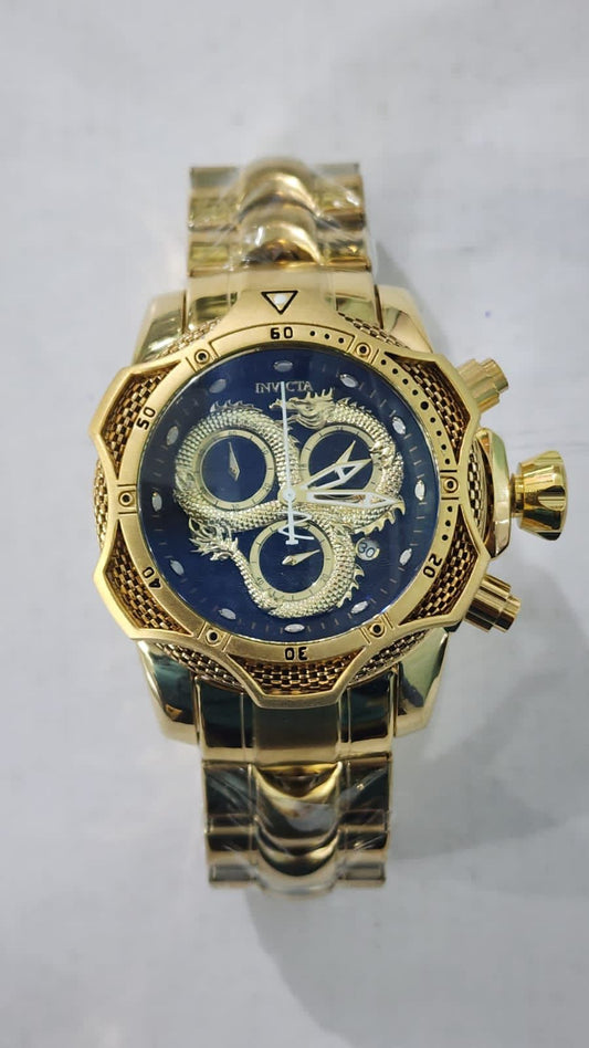 Vni Gold Chain yellow Dial Heavy Man Watch