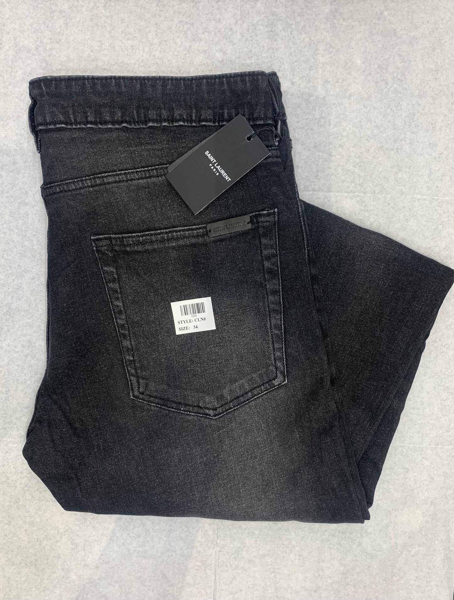 IAS Black Faded Mens Hight Quality With Plain Design Men Regular Fit Jeans 7000304