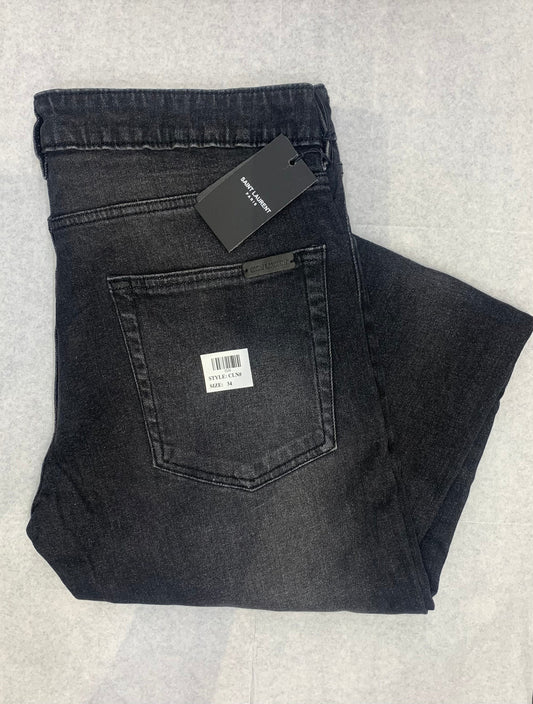 IAS Black Faded Mens Hight Quality With Plain Design Men Regular Fit Jeans 7000304