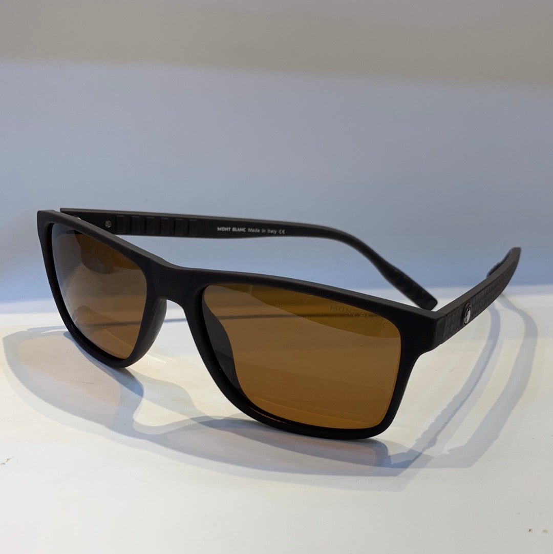 NOM Matt Brown Frame Brown Shade Unisex Sunglass J1209 57 17-142