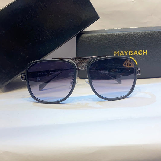 YAM Glossy Black Frame Black Shade Unisex Branded Sunglasses CF58193
