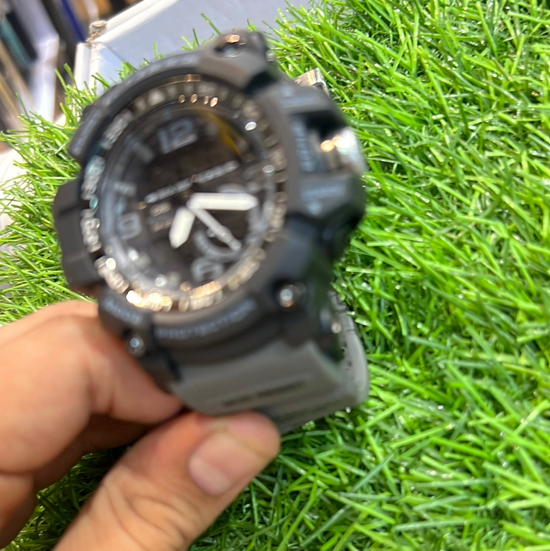 Grey Black Water Resistant Sports Watch with Original Box 500502