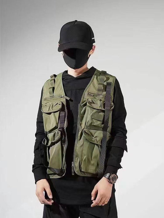 ZEROLY Khaki Colour With Multiple Pocket Sidhu Moose Wala Vest Jacket Premium Quality A-615