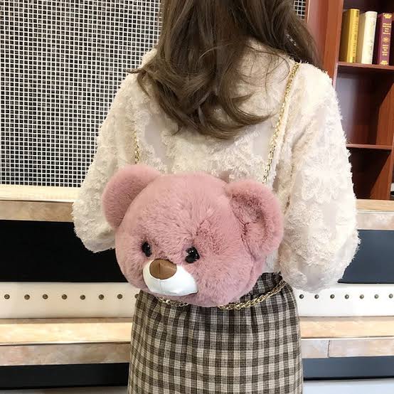 Teddy Bear Girls Ladies Sling Bag