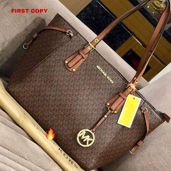 CIM Brown Colour KM Print Tote Bag  987461