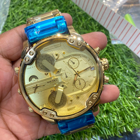 Eid Gold Chain Gold Big Dial Men’s watch