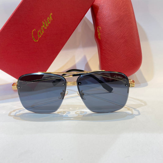 RAC Gold Frame Black Shade Unisex Branded Sunglasses 8200270 50 19-141