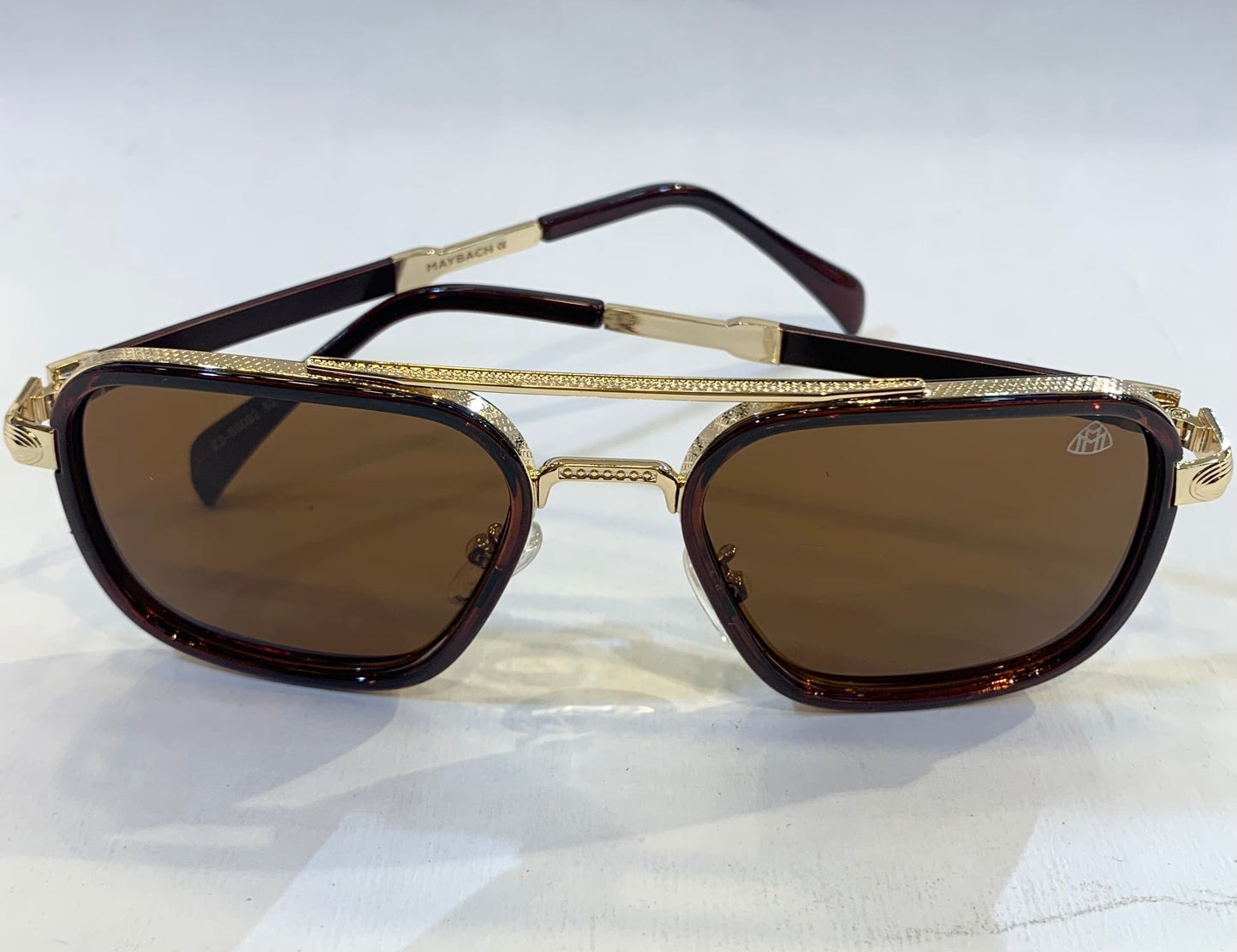 YAM Golden Brown Frame Brown Shade Sunglass ZS-98002 52 18-142