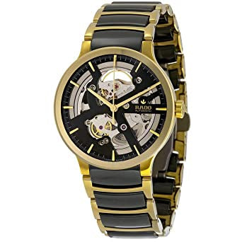 Rad Dar Black Gold Chain Gold Ring Black Dial Automatic Men Watch 401036