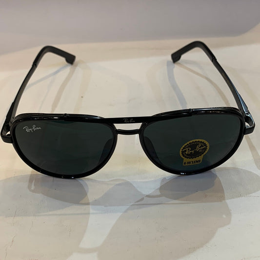 YAR RB Black Frame Black Shade Unisex Aviator Sunglass RB4414 58 14-135