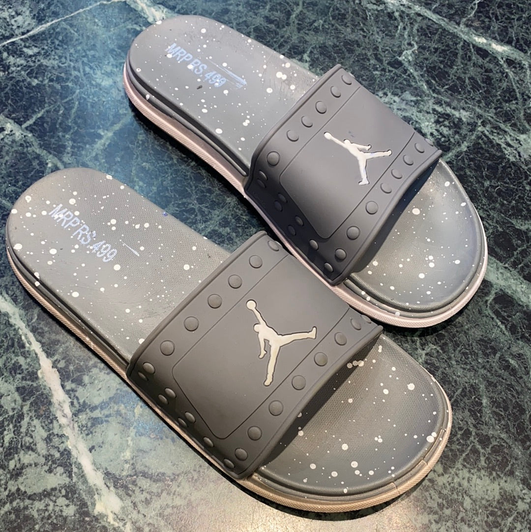 Grey White Slipper (15115)