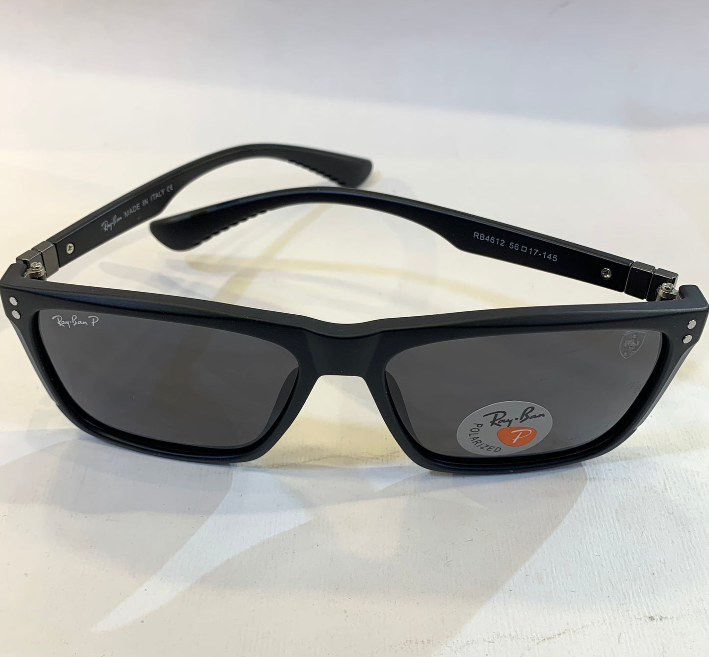YAR RB Matte Black Frame Black Shade Sunglasses RB4612 56 17-145
