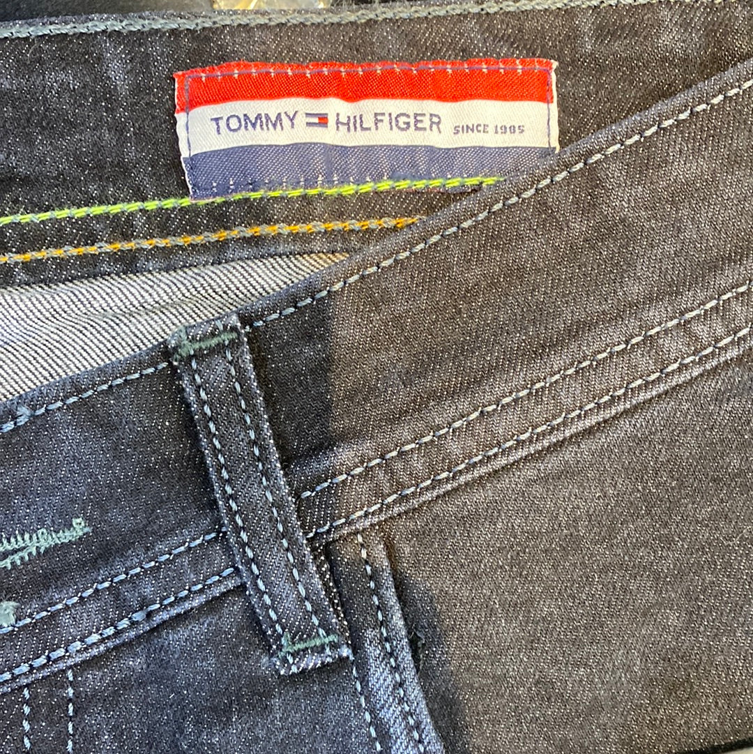 HT Mot Tom Black Denim Straight Fit plain jeans Branded Designers Men’s Jeans HT 1985 AAA1
