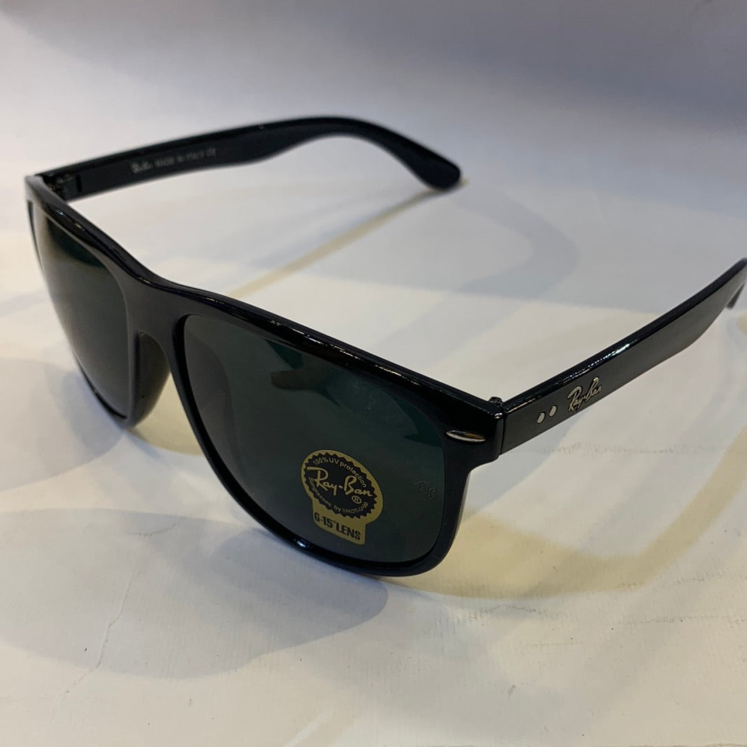 YAR RB Glossy Black Frame Black Shade Sunglasses RB4147 601 60 18