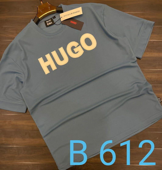 Khakhi Beige Colour NBA Hug Guh Boss Printed Drop Shoulder TShirt