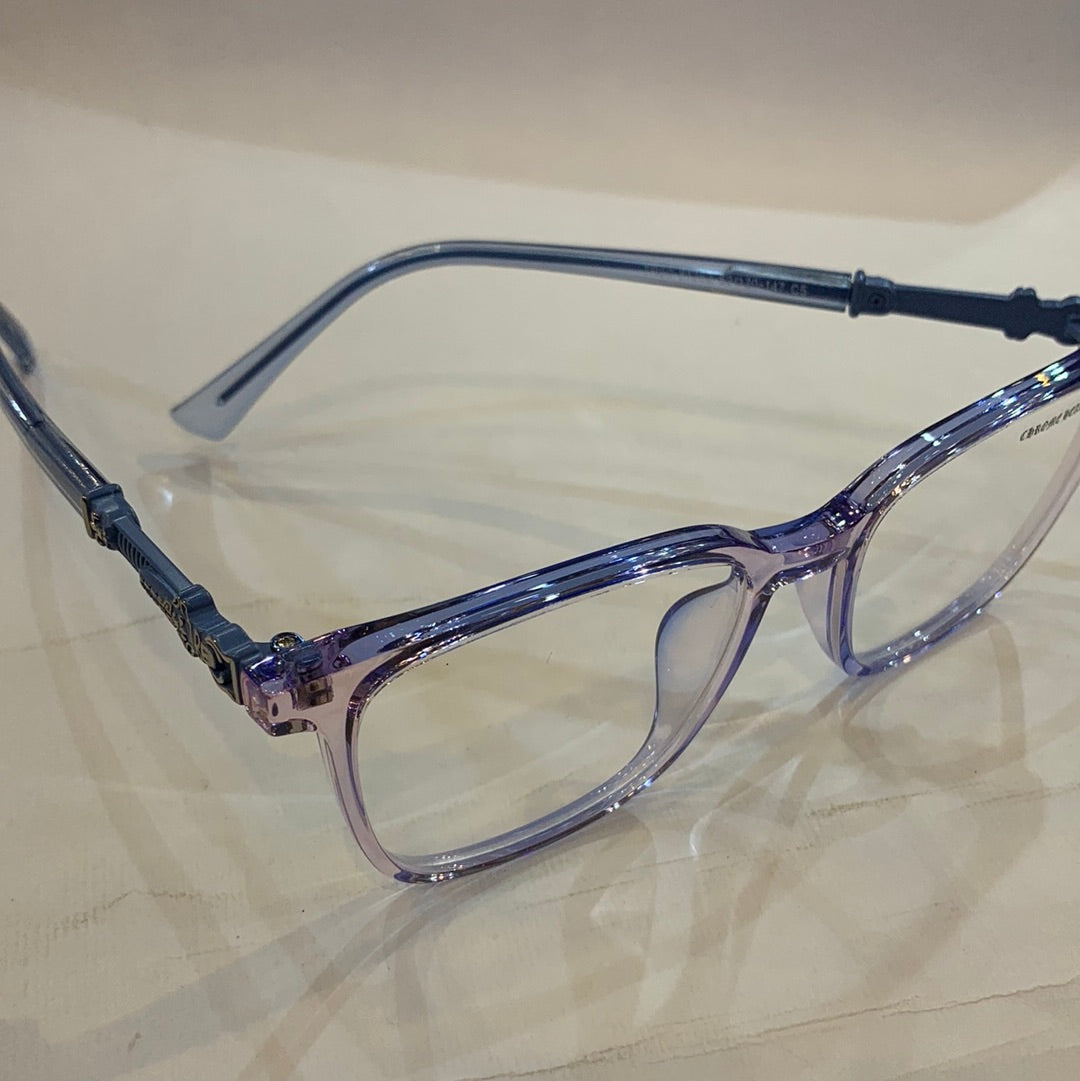 RHC CH HC Blue Transperent Frame Transperant Shade Unisex Branded TR90 81252 52 20-147