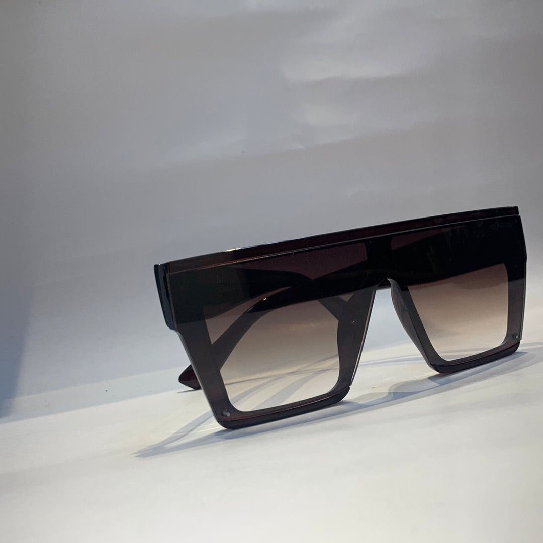 Yve evy Glossy Brown   Frame brown Shade Unisex Sunglass CC245 57 16 145