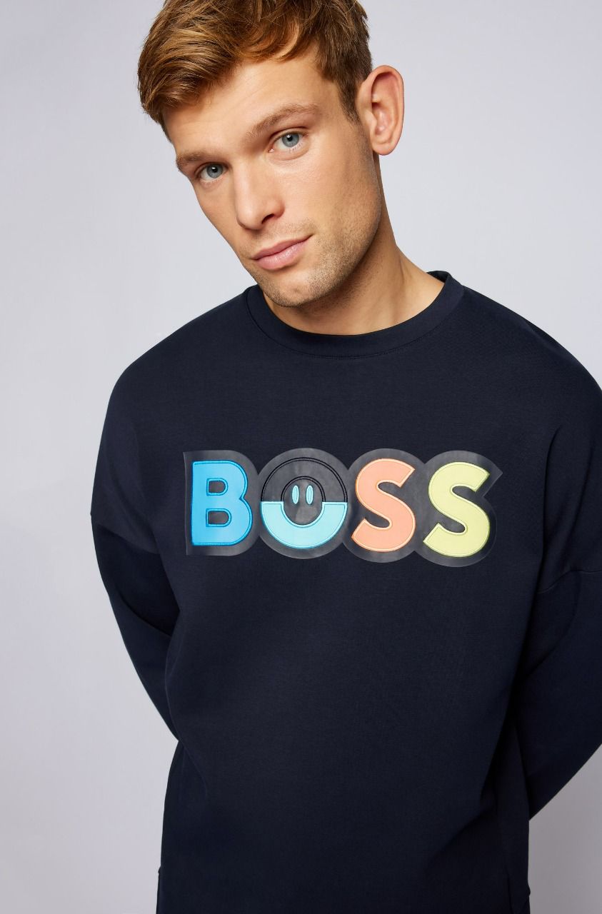 SOB Navy Blue  Colour Blue  Print  Full Sleeves SweatShirt 19512