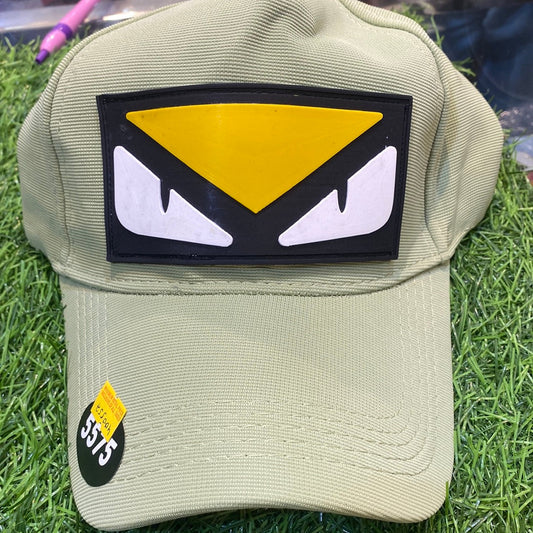 Greet Yellow White Black Colour Fen Nef Cap