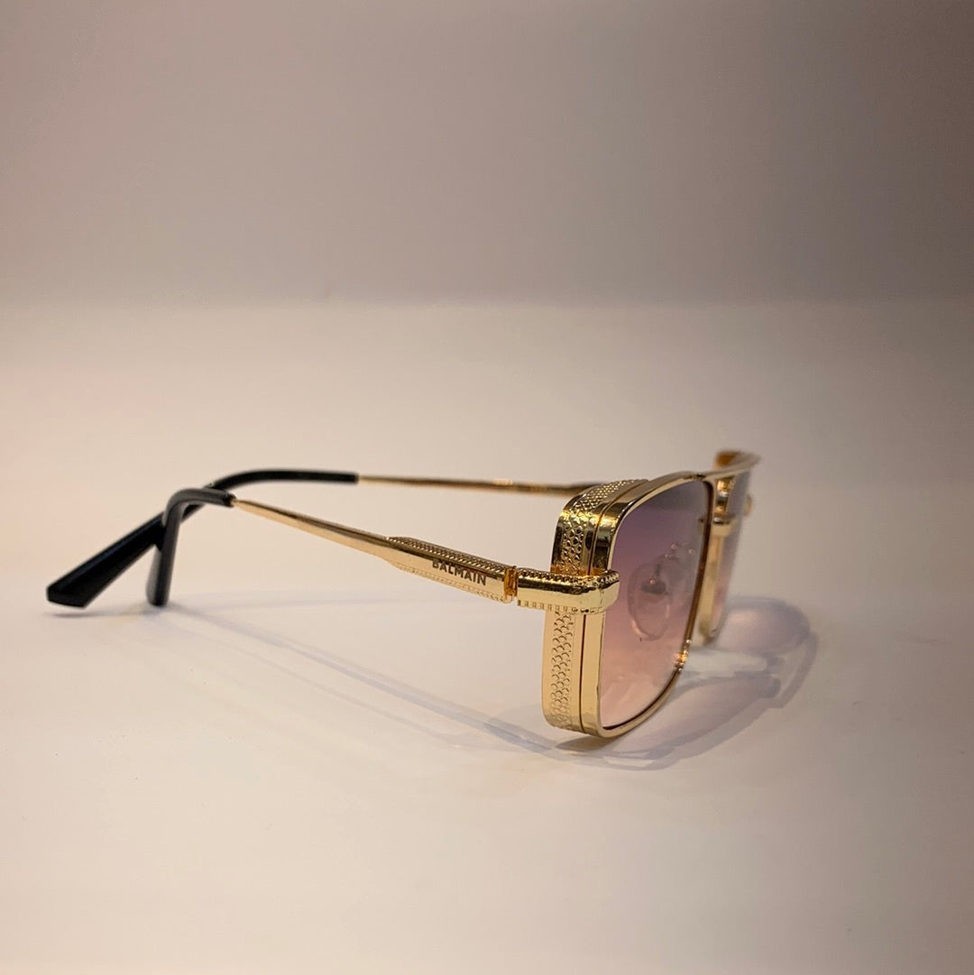 Lab Bal Golden Frame Pink Shade Sunglass B85-67653 20-144