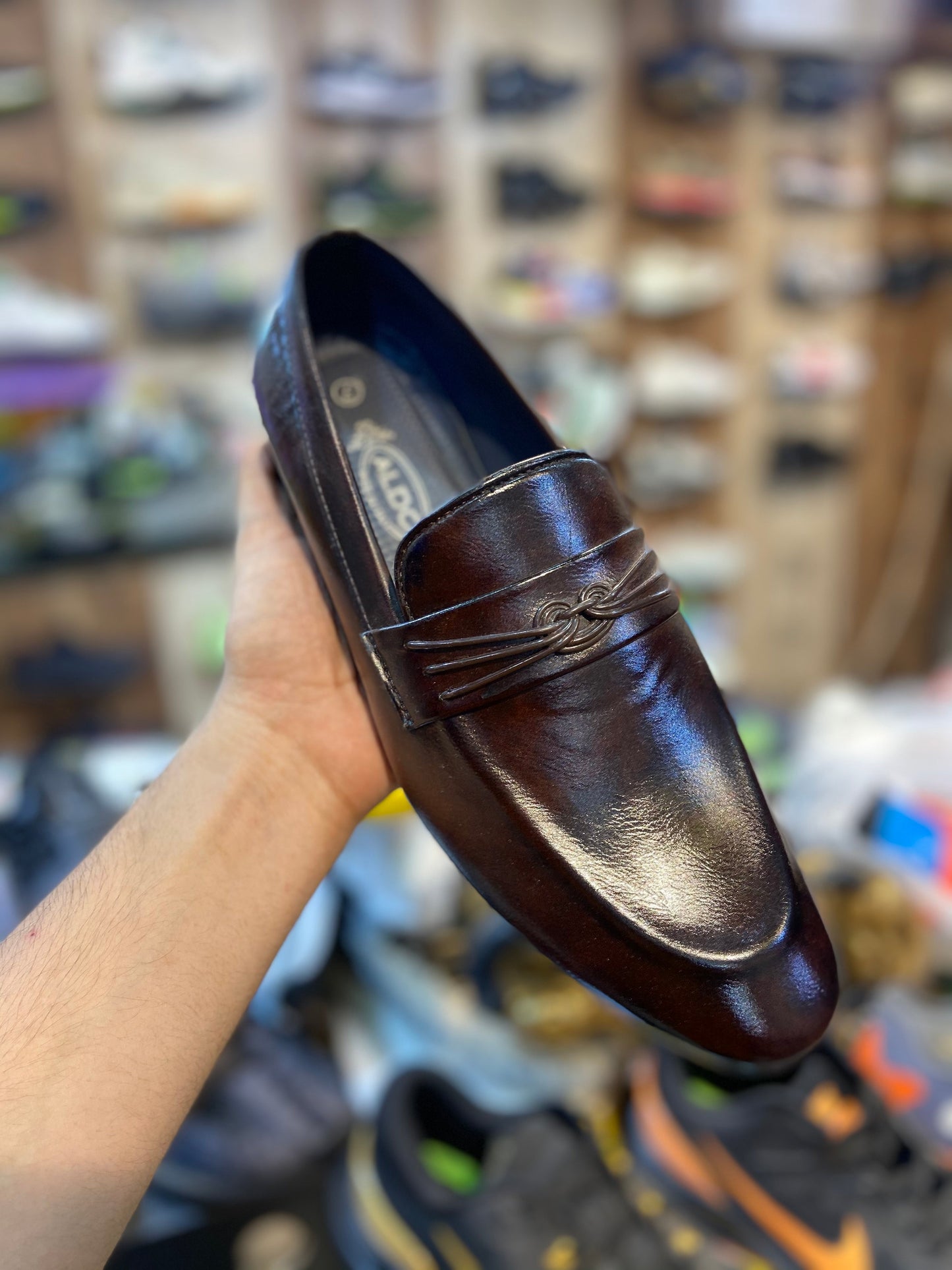 Brown Loafers Shoes For Men Model Number 1001